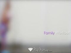 PUREMATURE Chesty Wife Tegan James fucked during her yoga session