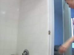 Anastasia soaps her perfect body in the shower for your pleasure