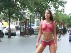 Body painting nude in public part 2
