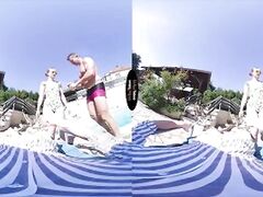 Family sex at summer 2020 in VR porn